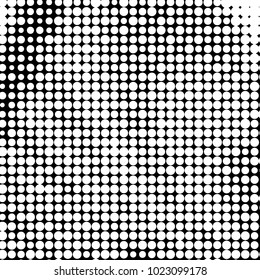 Grunge halftone black and white dots texture background. Spotted vector Abstract Texture

