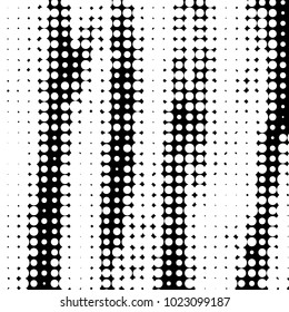 Grunge halftone black and white dots texture background. Spotted vector Abstract Texture
