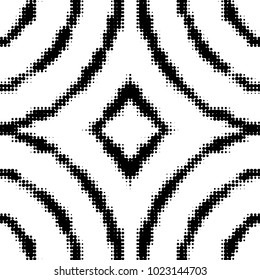 Grunge halftone black and white dots texture background. Spotted vector Abstract Texture
