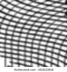 Grunge halftone black and white dots texture background. Spotted vector Abstract Texture
