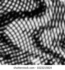 Grunge halftone black and white dots texture background. Spotted vector Abstract Texture
