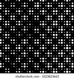 Grunge halftone black and white dots texture background. Spotted vector Abstract Texture
