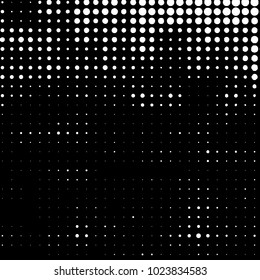 Grunge halftone black and white dots texture background. Spotted vector Abstract Texture
