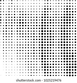 Grunge halftone black and white dots texture background. Spotted vector Abstract Texture
