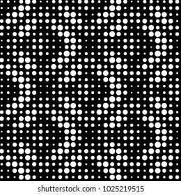 Grunge halftone black and white dots texture background. Spotted vector Abstract Texture
