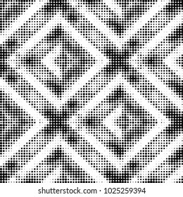 Grunge halftone black and white dots texture background. Spotted vector Abstract Texture
