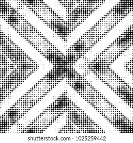 Grunge halftone black and white dots texture background. Spotted vector Abstract Texture
