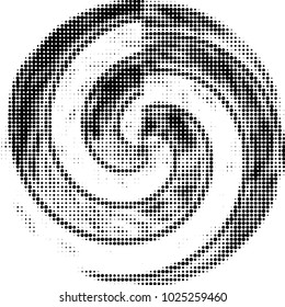 Grunge halftone black and white dots texture background. Spotted vector Abstract Texture

