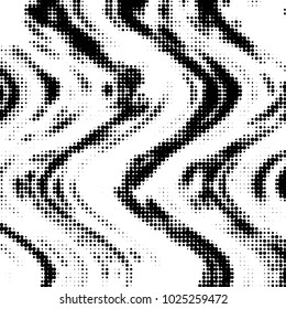Grunge halftone black and white dots texture background. Spotted vector Abstract Texture
