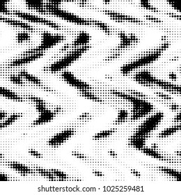 Grunge halftone black and white dots texture background. Spotted vector Abstract Texture
