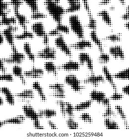 Grunge halftone black and white dots texture background. Spotted vector Abstract Texture
