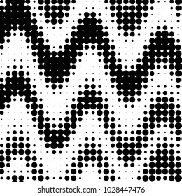Grunge halftone black and white dots texture background. Spotted vector Abstract Texture
