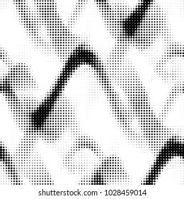 Grunge halftone black and white dots texture background. Spotted vector Abstract Texture
