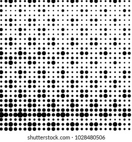 Grunge halftone black and white dots texture background. Spotted vector Abstract Texture
