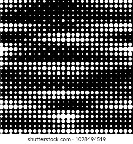 Grunge halftone black and white dots texture background. Spotted vector Abstract Texture
