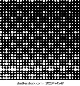Grunge halftone black and white dots texture background. Spotted vector Abstract Texture
