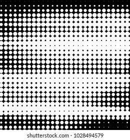Grunge halftone black and white dots texture background. Spotted vector Abstract Texture
