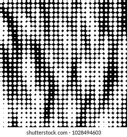 Grunge halftone black and white dots texture background. Spotted vector Abstract Texture
