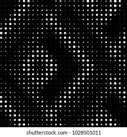 Grunge halftone black and white dots texture background. Spotted vector Abstract Texture
