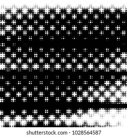 Grunge halftone black and white dots texture background. Spotted vector Abstract Texture
