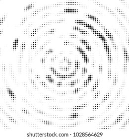 Grunge halftone black and white dots texture background. Spotted vector Abstract Texture
