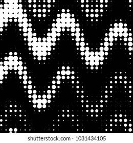 Grunge halftone black and white dots texture background. Spotted vector Abstract Texture

