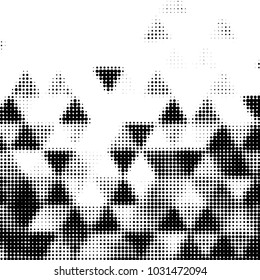 Grunge halftone black and white dots texture background. Spotted vector Abstract Texture
