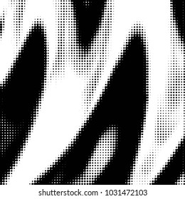 Grunge halftone black and white dots texture background. Spotted vector Abstract Texture
