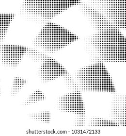 Grunge halftone black and white dots texture background. Spotted vector Abstract Texture
