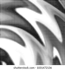 Grunge halftone black and white dots texture background. Spotted vector Abstract Texture
