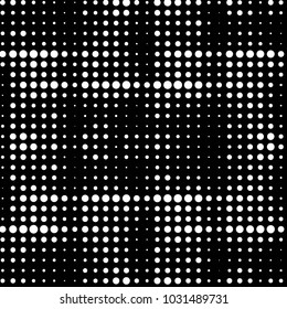 Grunge halftone black and white dots texture background. Spotted vector Abstract Texture
