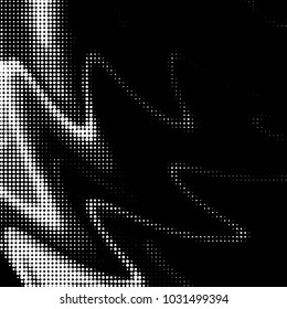 Grunge halftone black and white dots texture background. Spotted vector Abstract Texture
