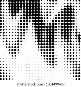 Grunge halftone black and white dots texture background. Spotted vector Abstract Texture
