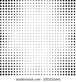 Grunge halftone black and white dots texture background. Spotted vector Abstract Texture
