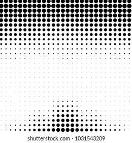 Grunge halftone black and white dots texture background. Spotted vector Abstract Texture
