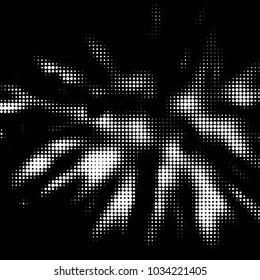 Grunge halftone black and white dots texture background. Spotted vector Abstract Texture
