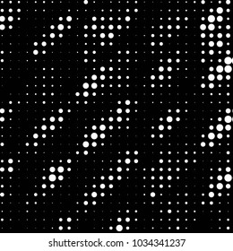 Grunge halftone black and white dots texture background. Spotted vector Abstract Texture
