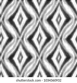 Grunge halftone black and white dots texture background. Spotted vector Abstract Texture
