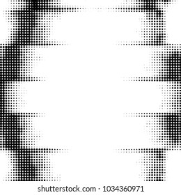 Grunge halftone black and white dots texture background. Spotted vector Abstract Texture
