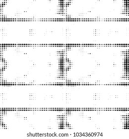 Grunge halftone black and white dots texture background. Spotted vector Abstract Texture
