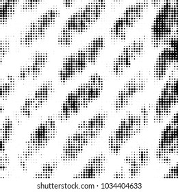 Grunge halftone black and white dots texture background. Spotted vector Abstract Texture
