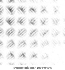 Grunge halftone black and white dots texture background. Spotted vector Abstract Texture
