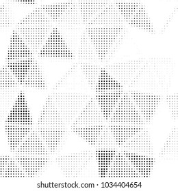 Grunge halftone black and white dots texture background. Spotted vector Abstract Texture
