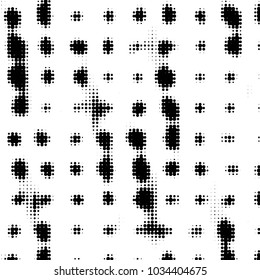 Grunge Halftone Black White Dots Texture Stock Vector (Royalty Free ...