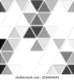 Grunge halftone black and white dots texture background. Spotted vector Abstract Texture
