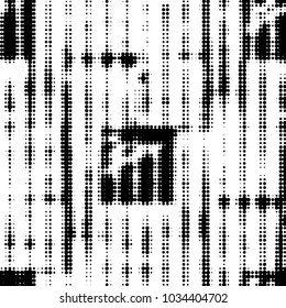 Grunge halftone black and white dots texture background. Spotted vector Abstract Texture
