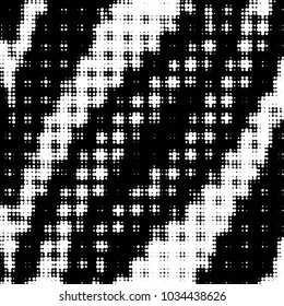 Grunge halftone black and white dots texture background. Spotted vector Abstract Texture
