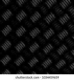 Grunge halftone black and white dots texture background. Spotted vector Abstract Texture
