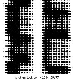 Grunge halftone black and white dots texture background. Spotted vector Abstract Texture
