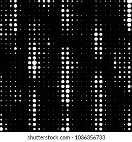 Grunge halftone black and white dots texture background. Spotted vector Abstract Texture
